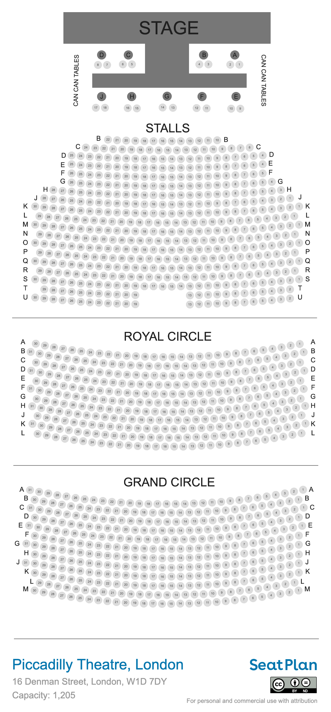 best seats at piccadilly theatre