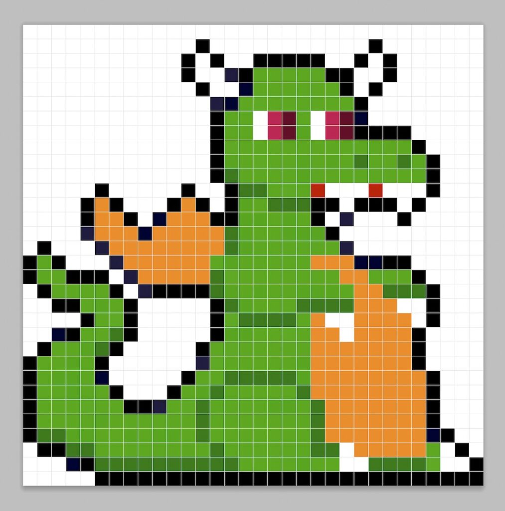 dragon pixelart