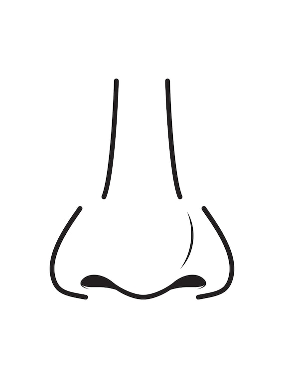 nose coloring page