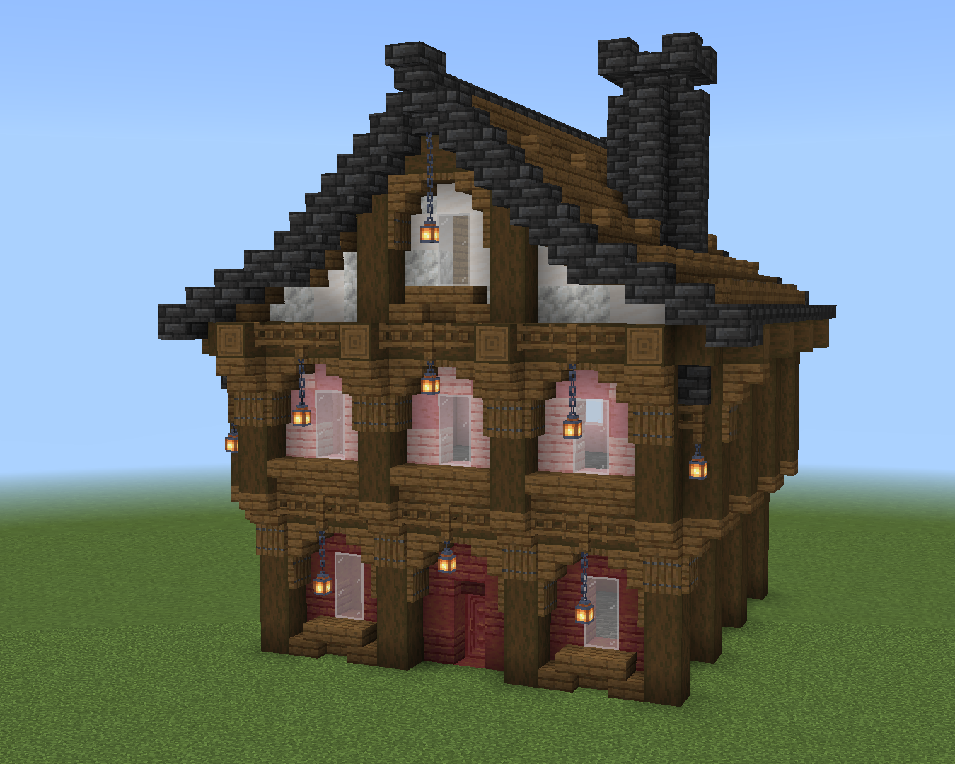 minecraft spurce house