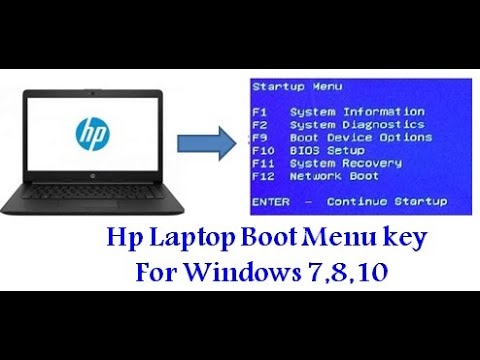 hp boot menu button