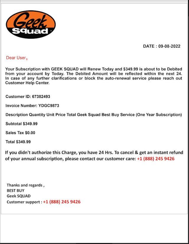 geek squad scam email 2022