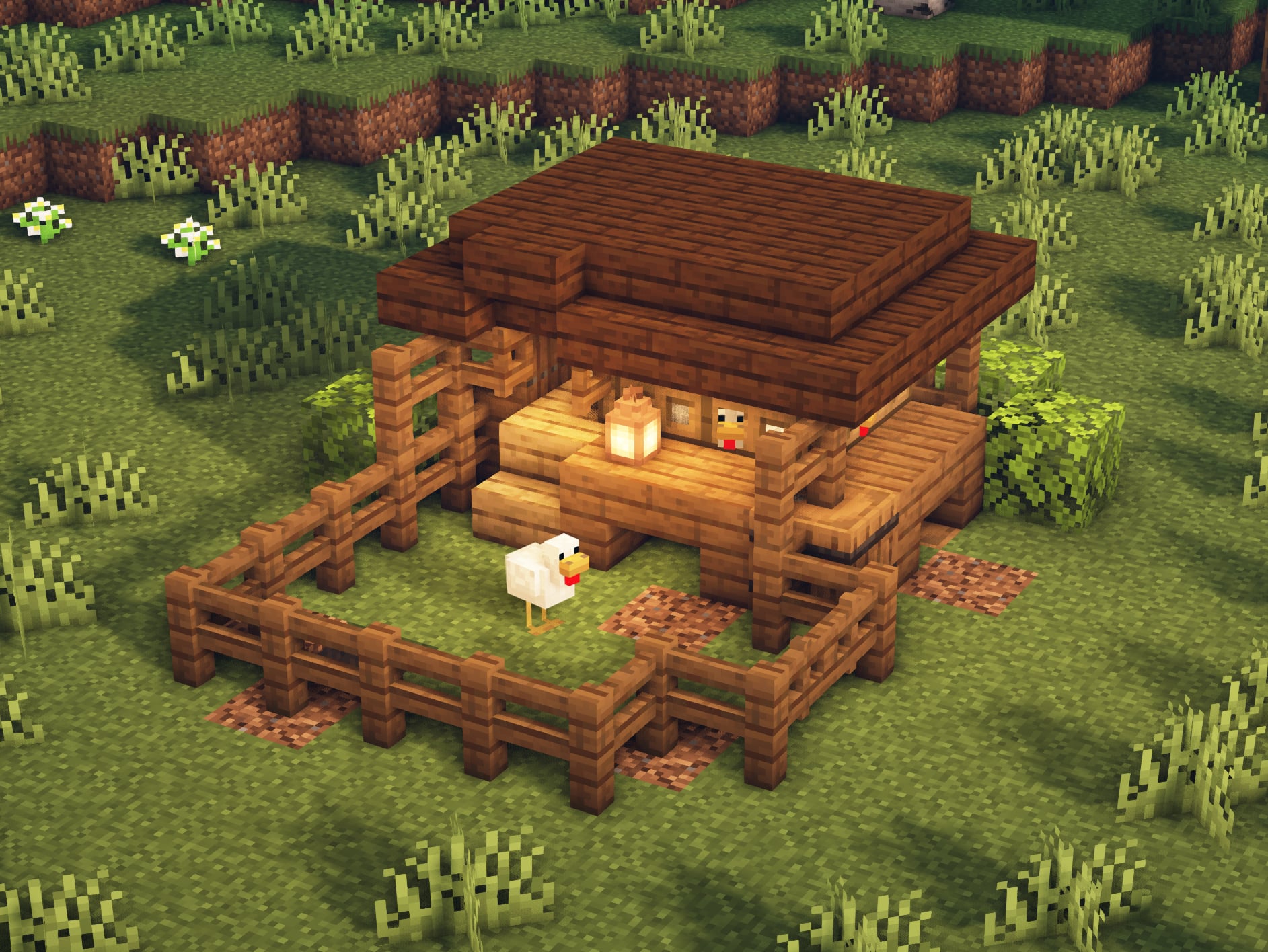 chicken coop minecraft