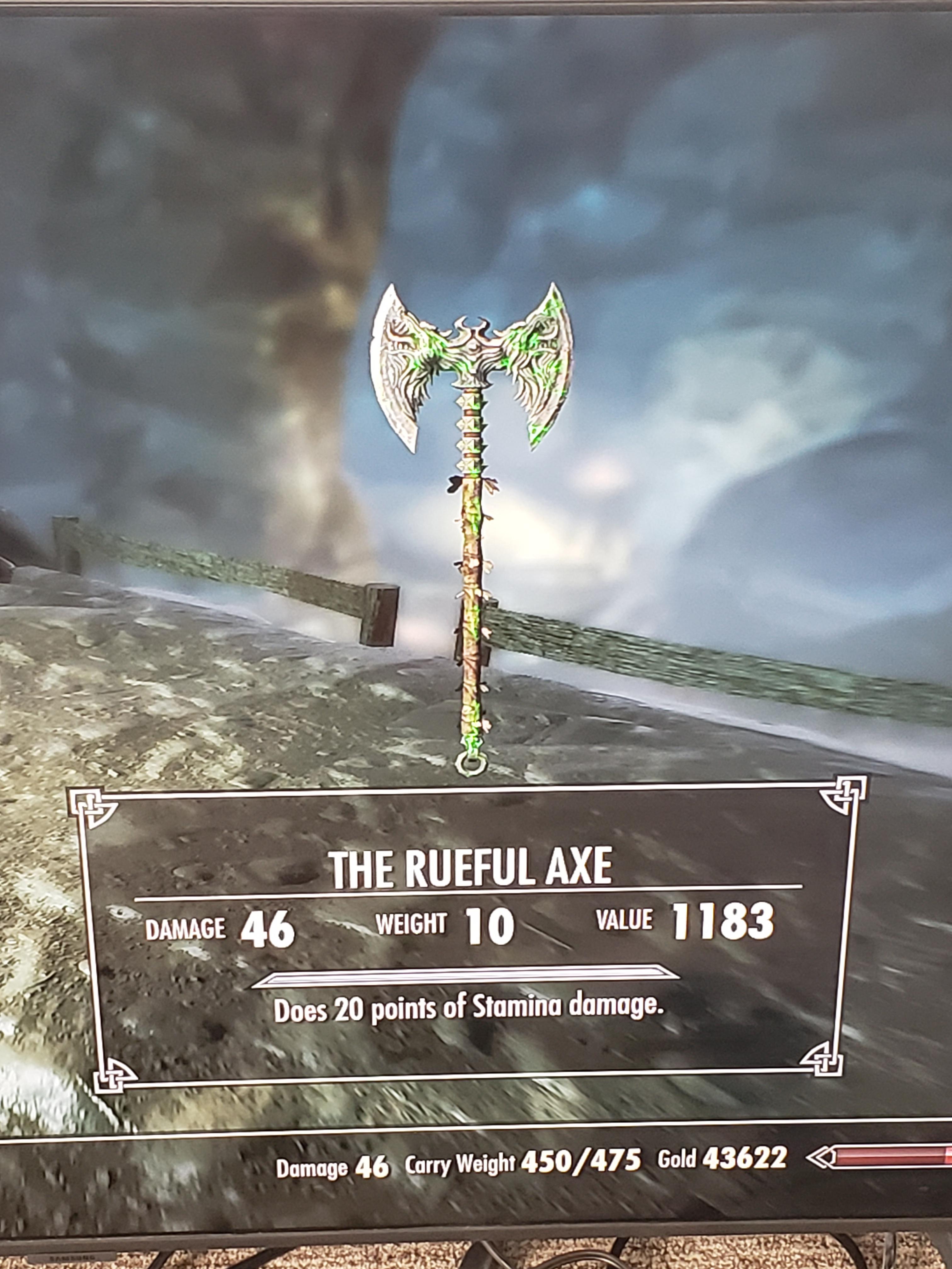 skyrim rueful axe