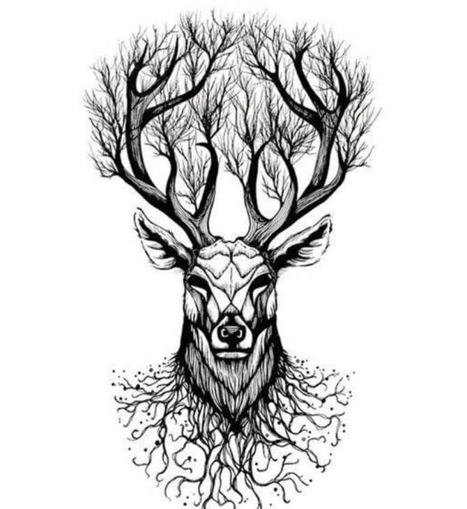 deer tattoo designs