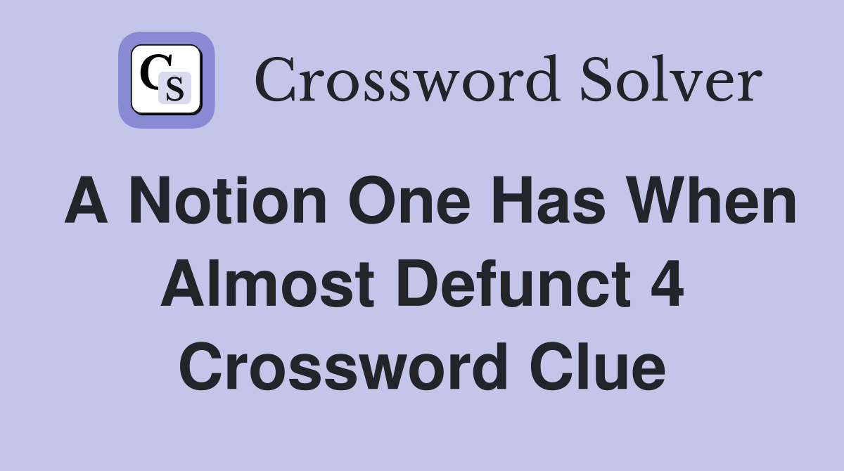 defunct crossword clue