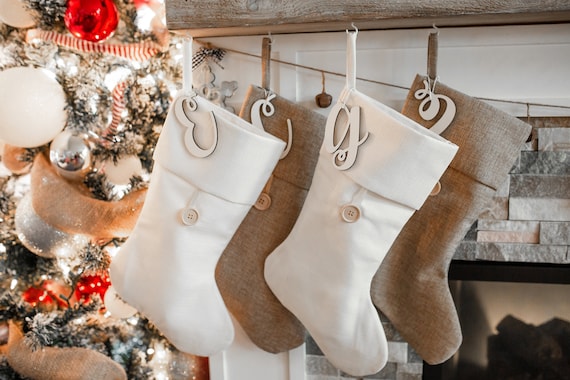 initial christmas stockings