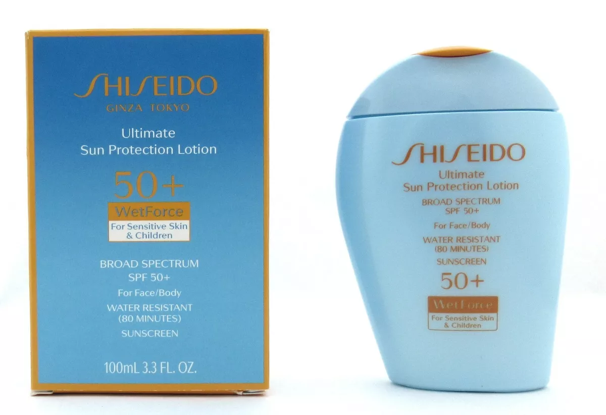 shiseido sun 50 lotion sensitive face and body