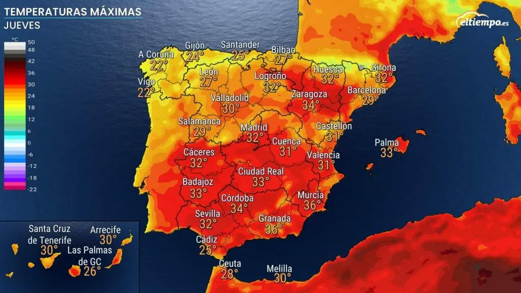 bajada temperaturas españa