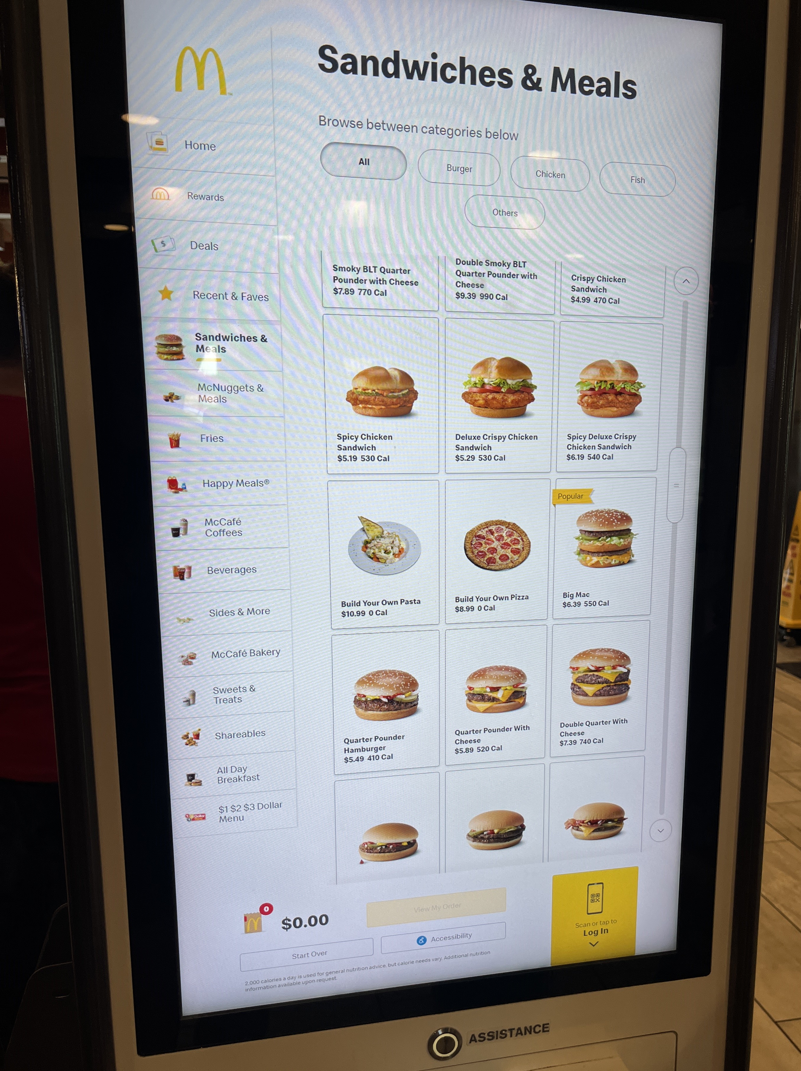 mcdonalds menu in orlando florida