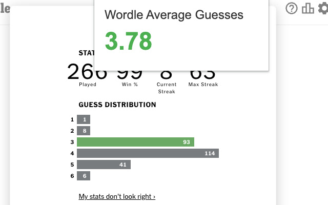 wordle average calculator