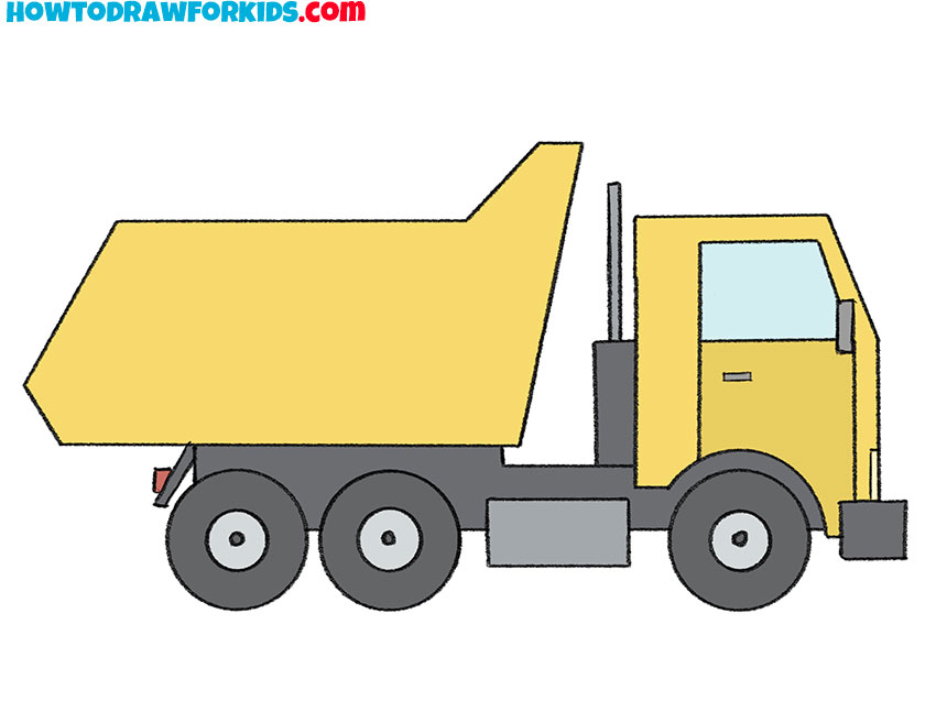 dump truck drawing