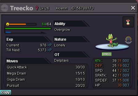 treecko best nature