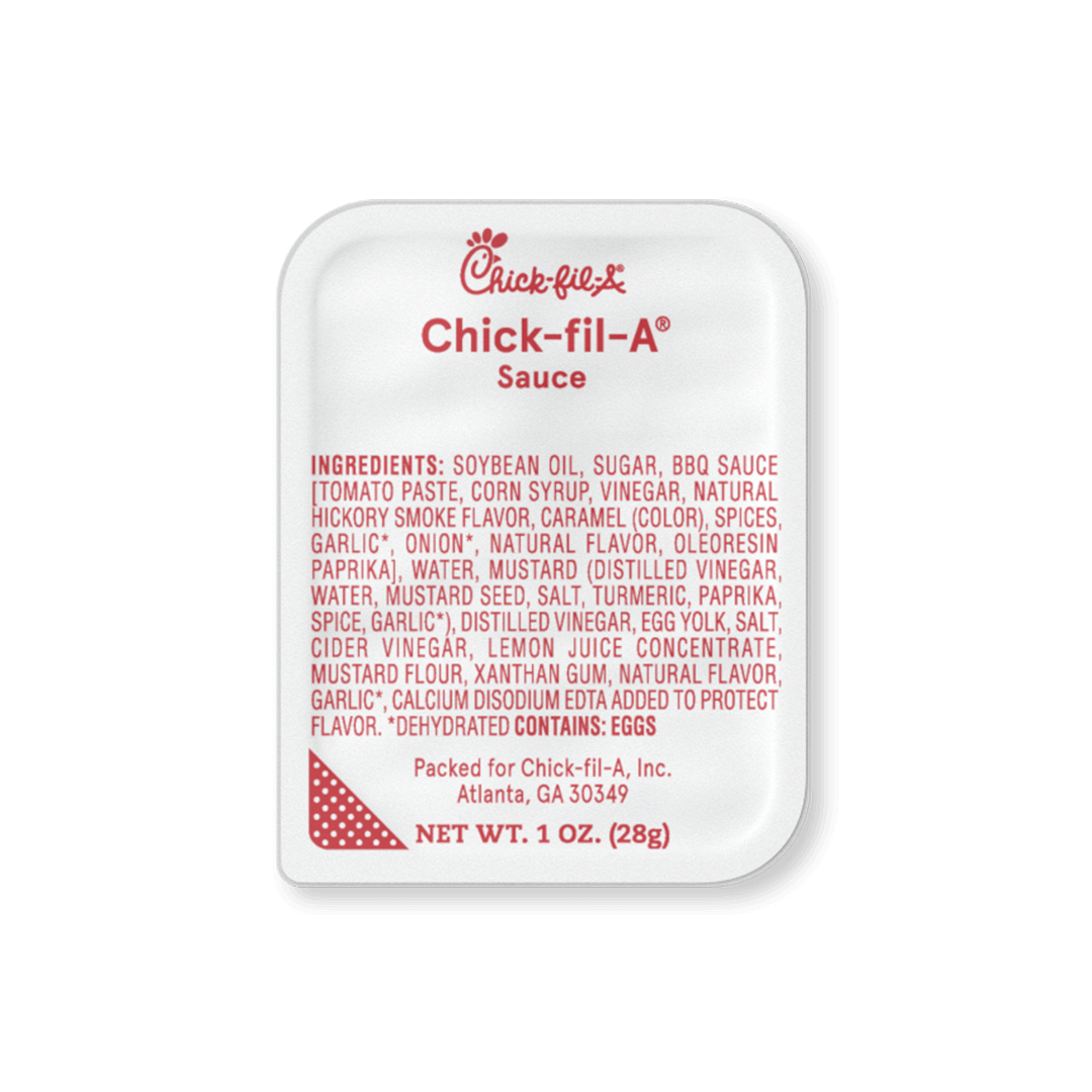 how many calories in chick fil a sauce packet