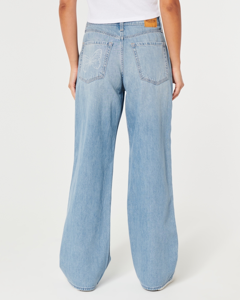 hollister butterfly jeans