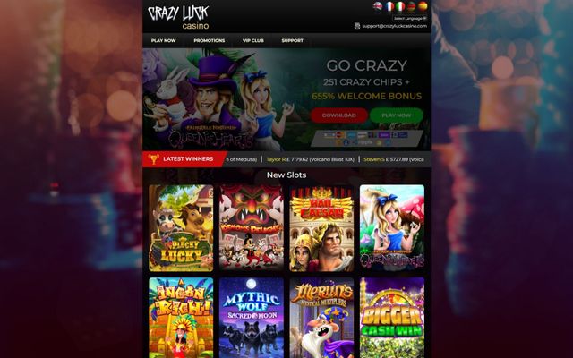 crazy luck casino no deposit bonus codes