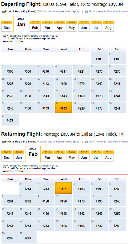 jamaica flight prices