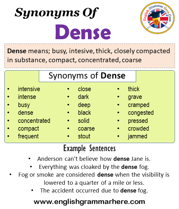 density synonym