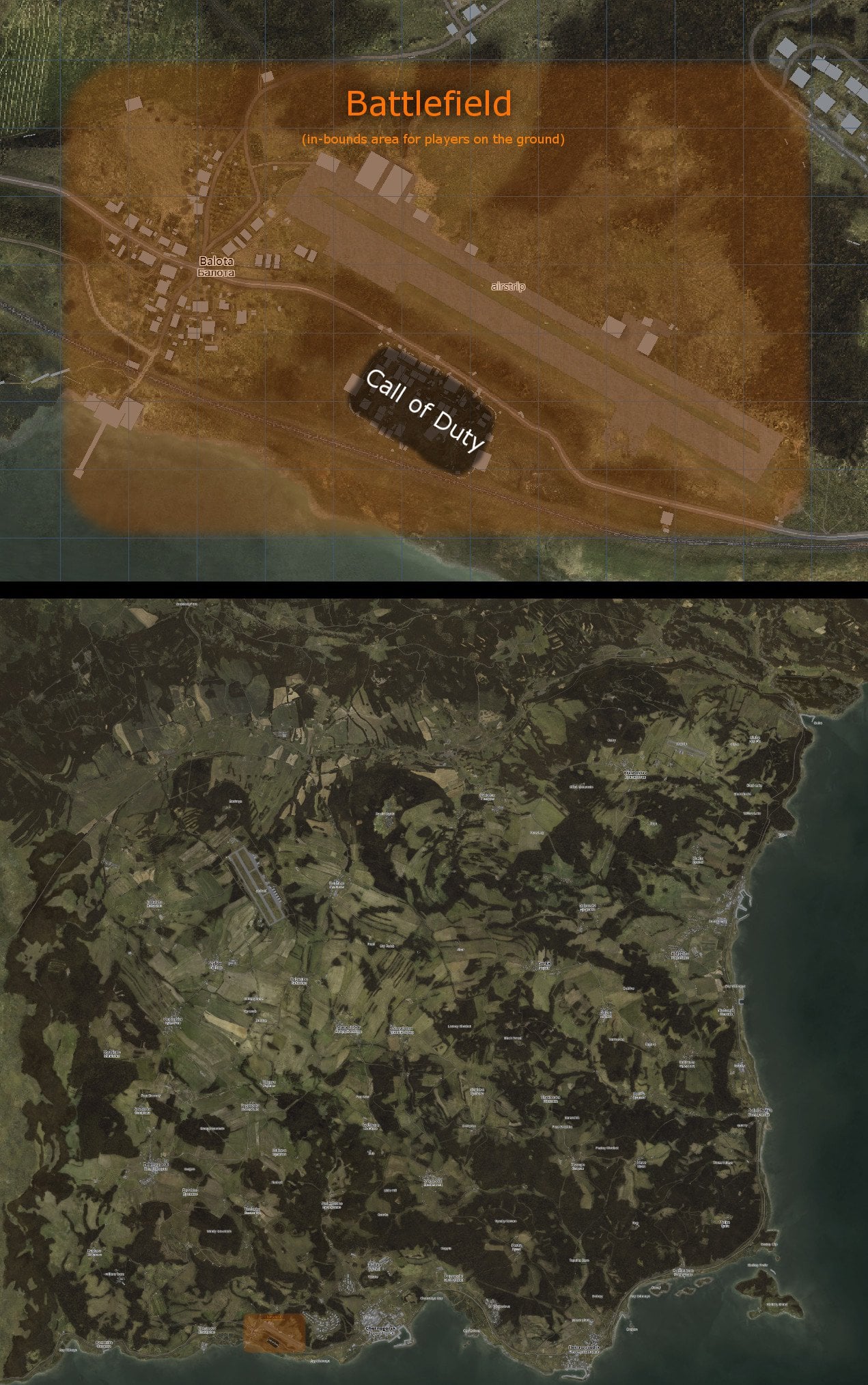 dayz map size