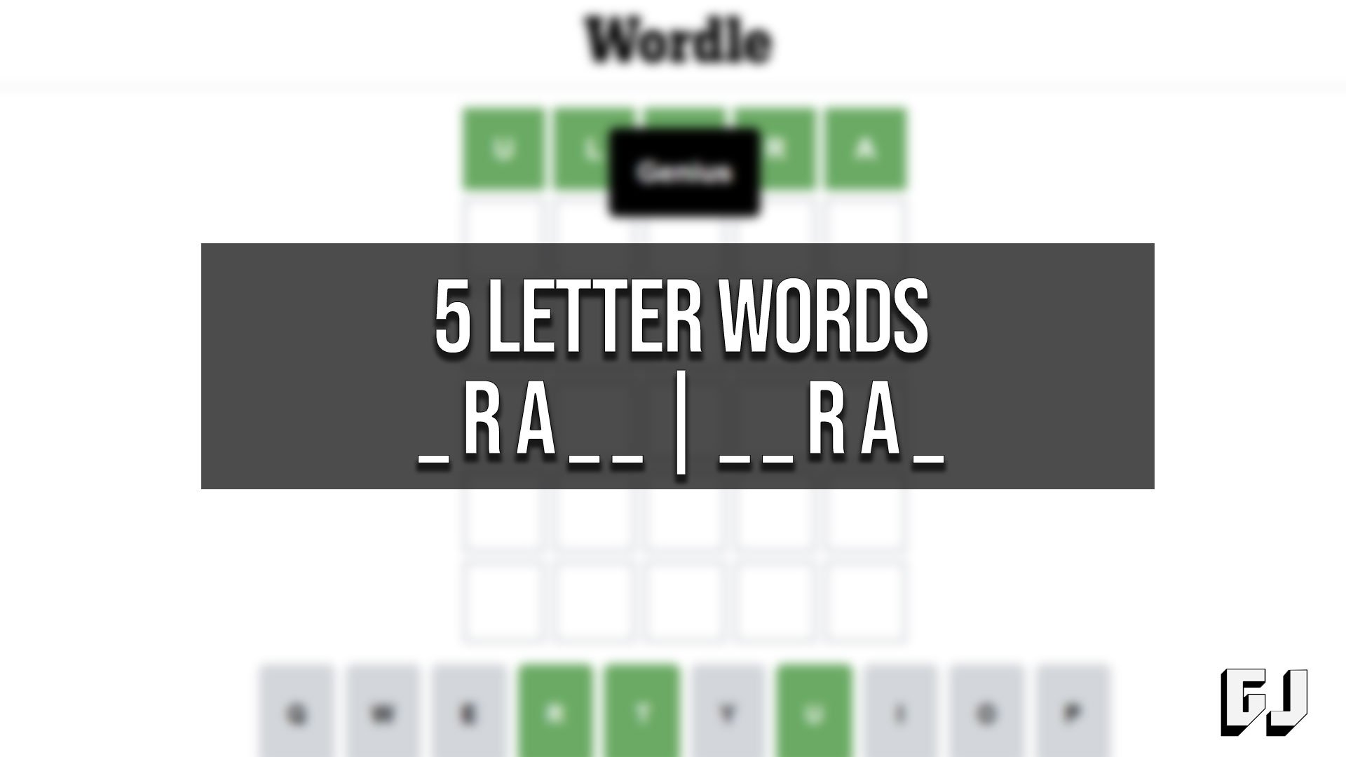 5 letter word with ra