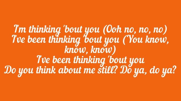 thinking about you lyrics