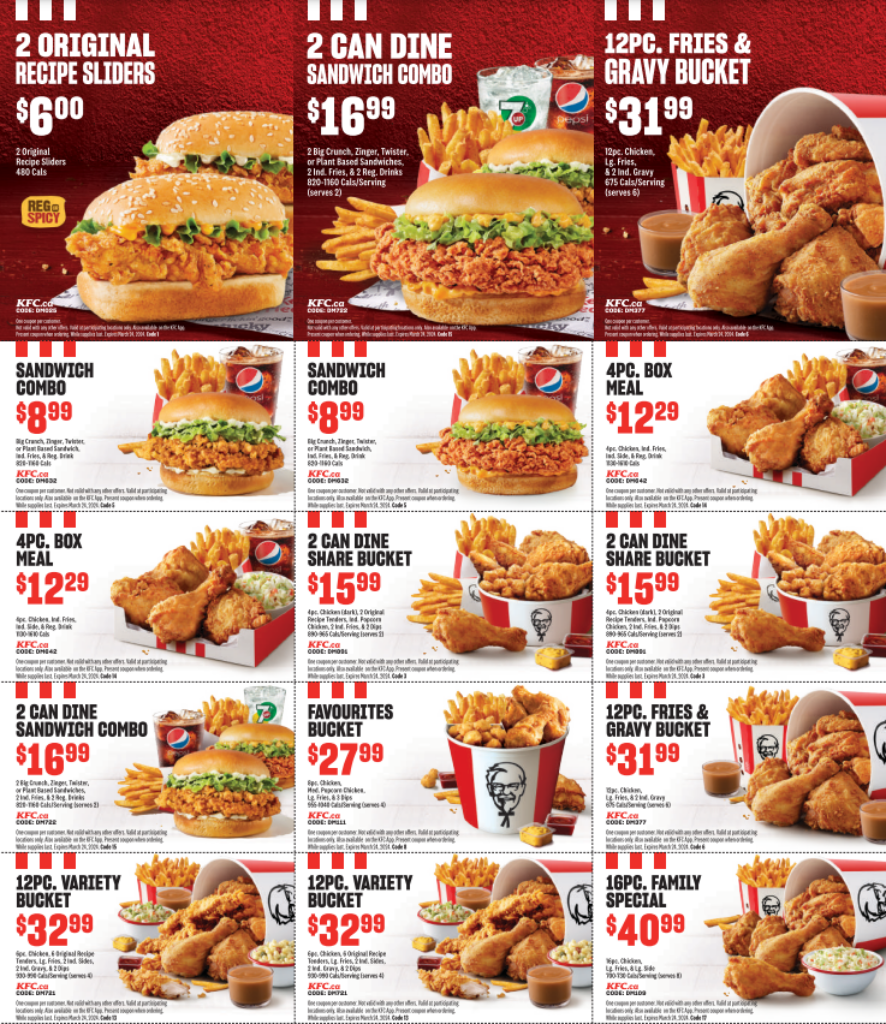 kfc saskatoon coupons