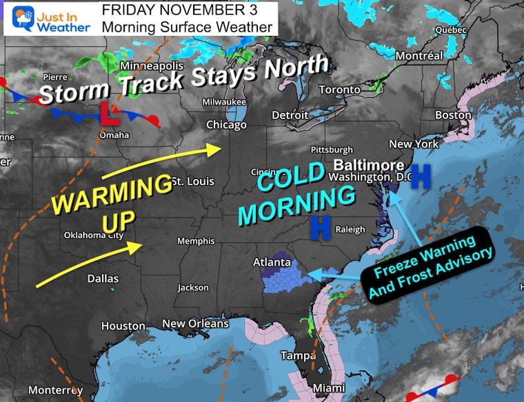 weather on november 3