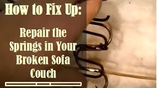 fix broken spring in couch
