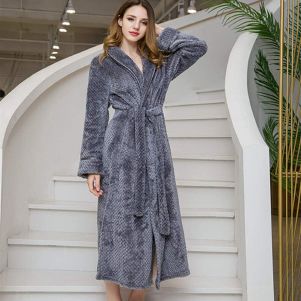 thick long dressing gown womens