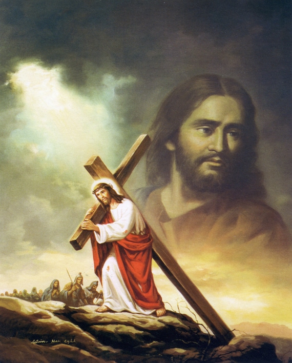 jesus with cross pics