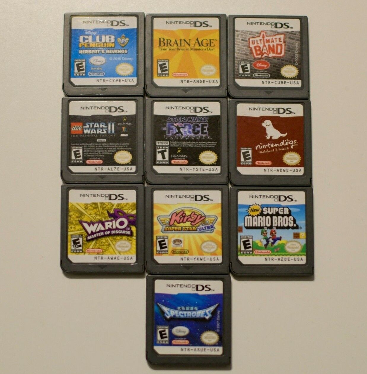 nintendo ds lite games