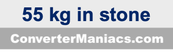 55 kg in stone and pounds