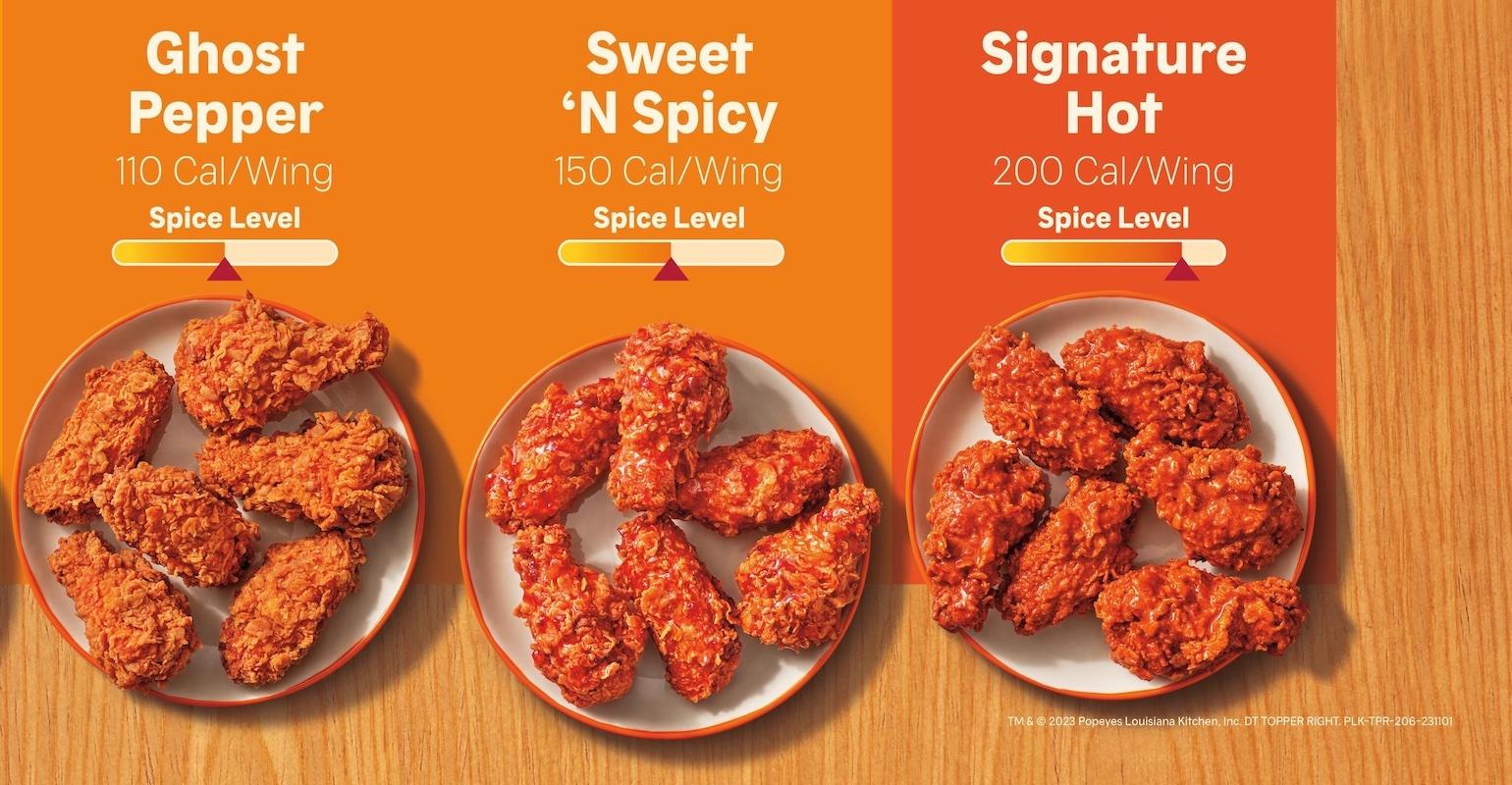 popeyes chicken menu