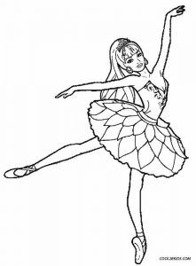 dibujo de bailarina para imprimir