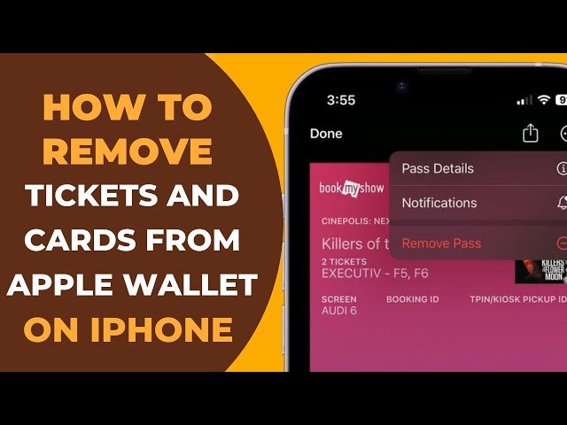 how to remove tickets from apple wallet