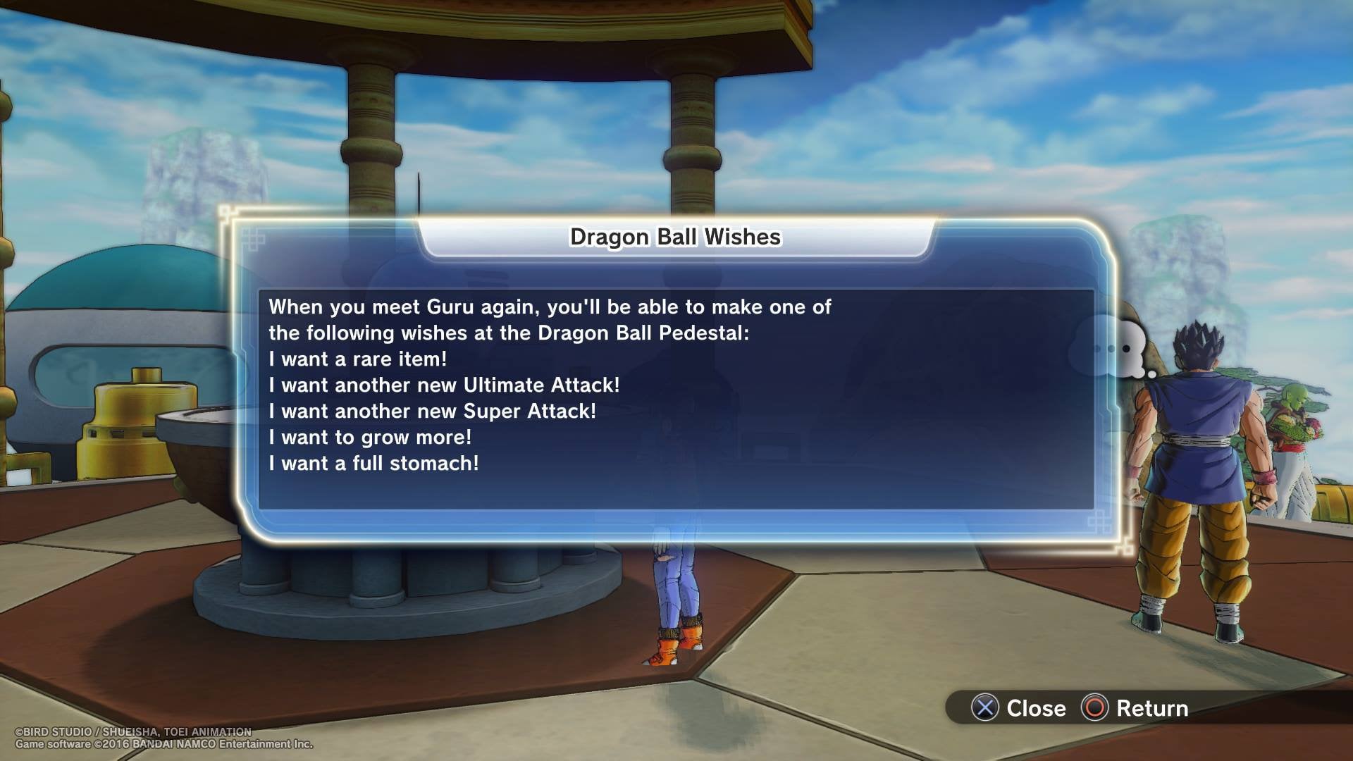 dragon ball xenoverse 2 wishes