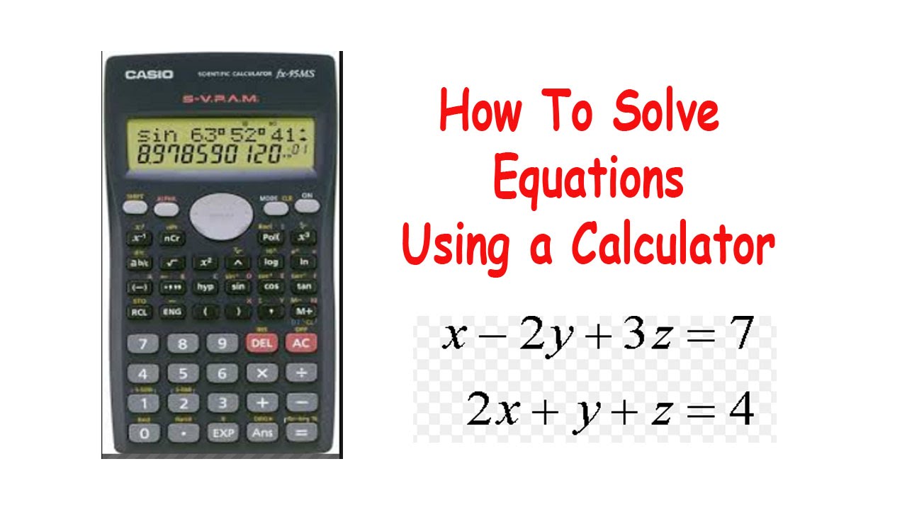 calculator solve for x