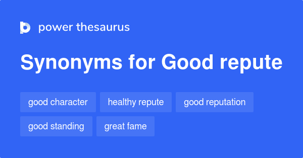 synonym for reputation