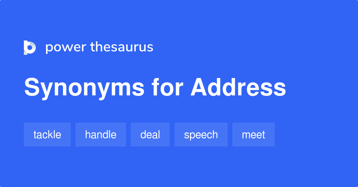 adress synonyms