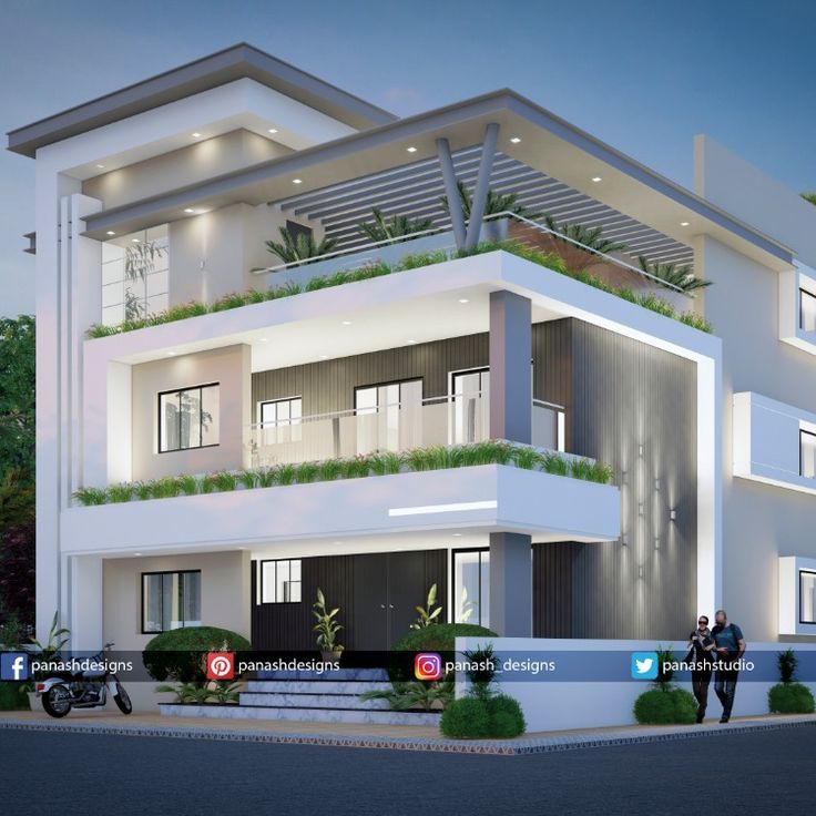 3 storey modern house design