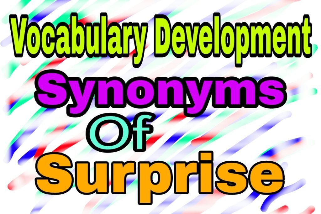 synonym for surprise