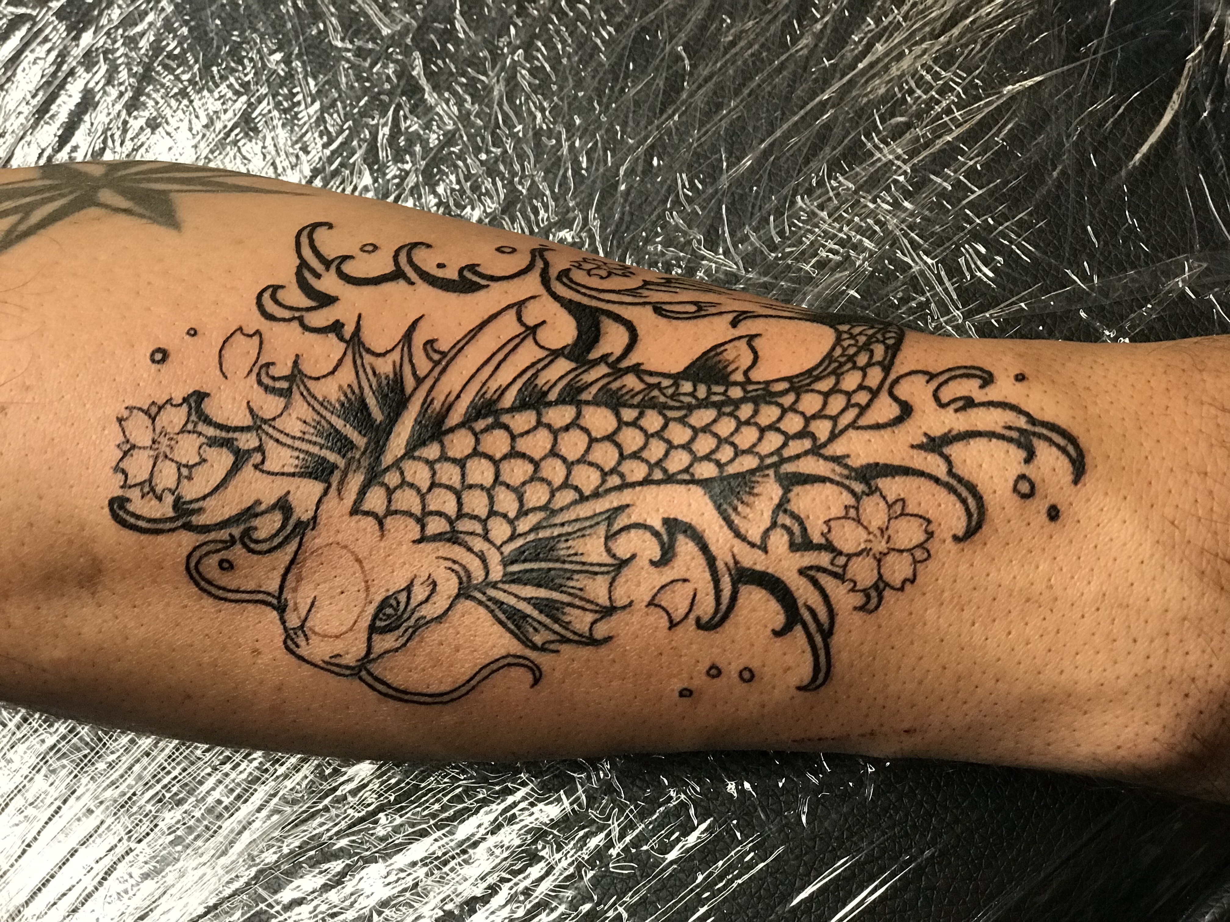 neo traditional koi fish