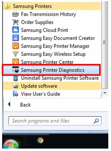 samsung printer diagnostics mac