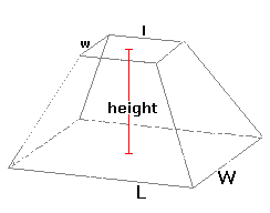 volume truncated pyramid