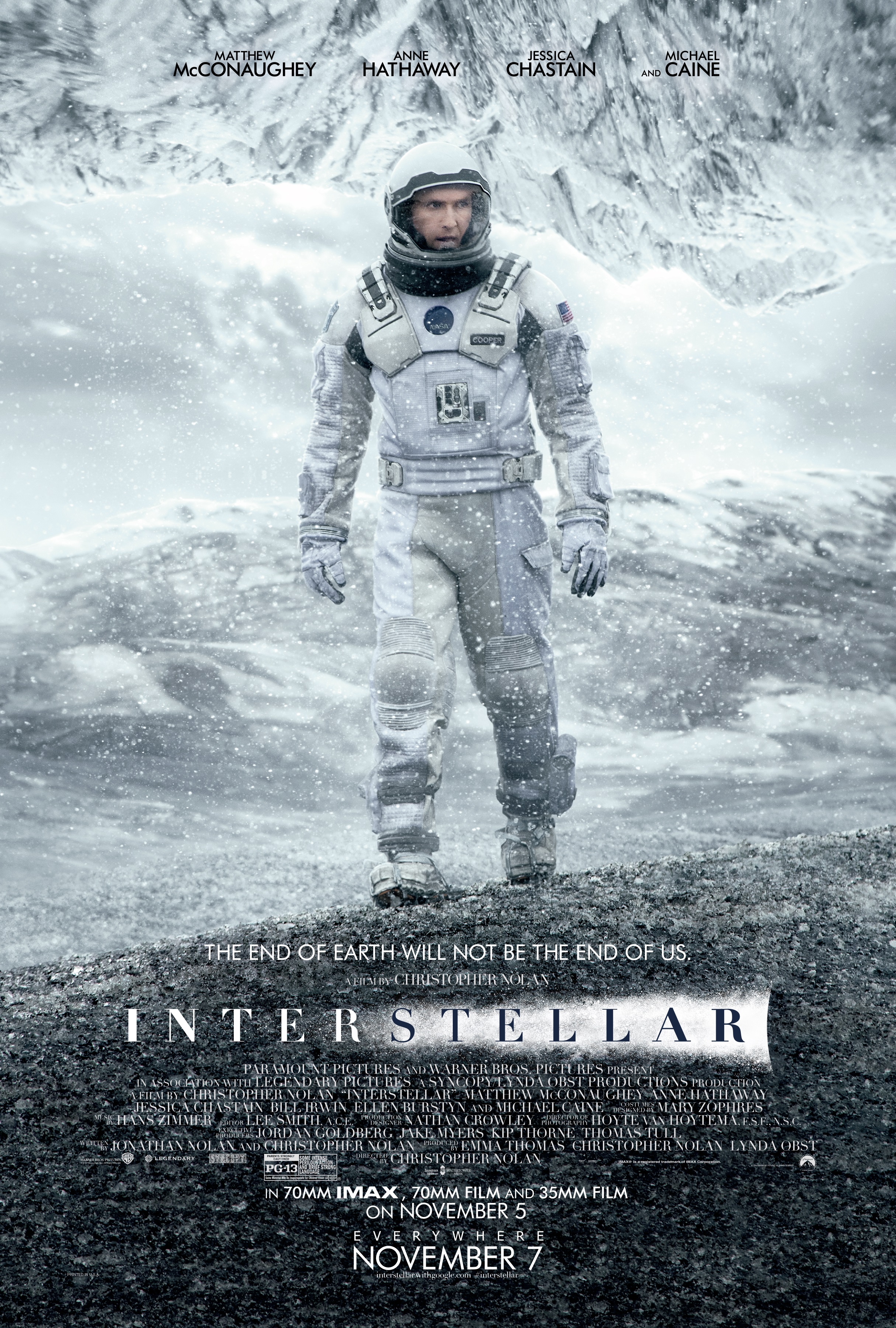 cast of interstellar