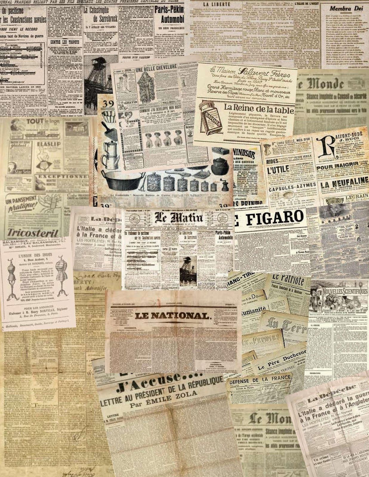 images of newspaper collage