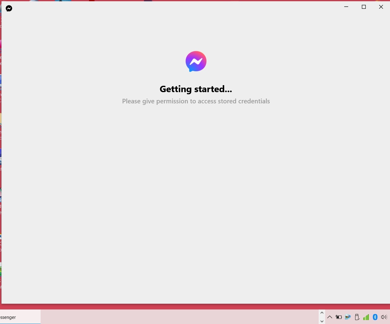 messenger getting started stuck mac