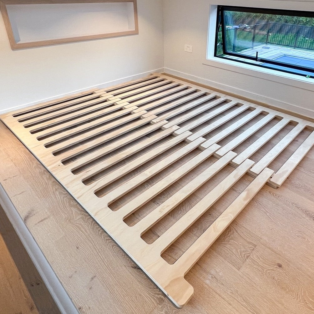 expandable bed frame wood