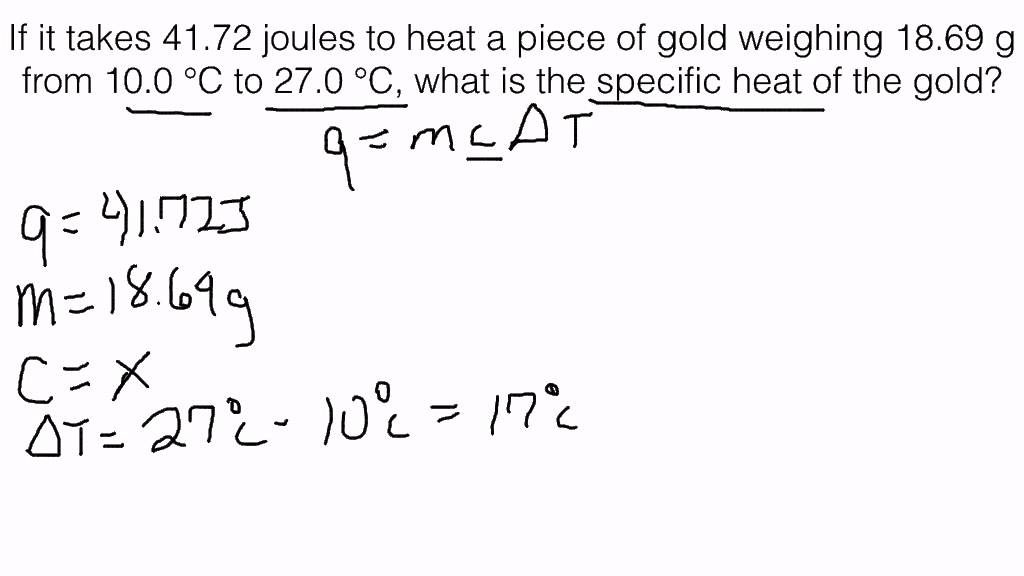 what is the specific heat of a substance