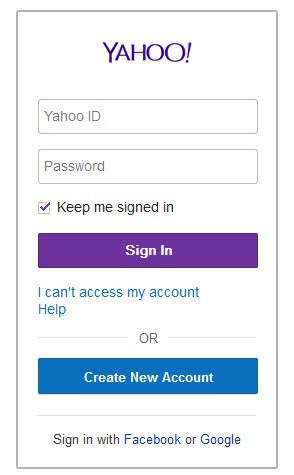 log in to yahoo mail